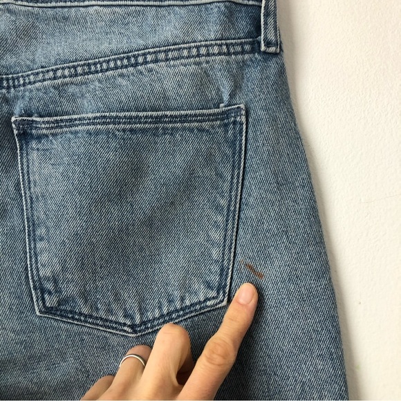 UNIVERSAL THREAD Women’s Wide Leg Cropped Raw Hem Mid Wash Jeans Cotton … - Picture 6 of 9